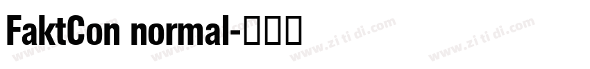 FaktCon normal字体转换